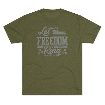 Let Freedom Ring - Tri-Blend Crew Tee